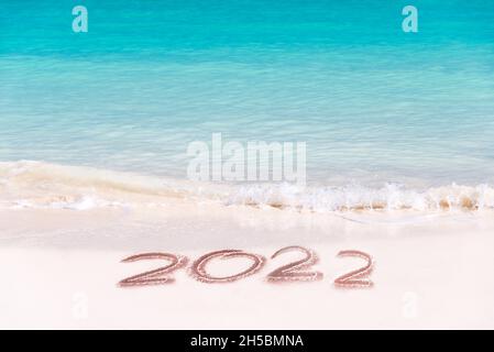 new year beach images 2022
