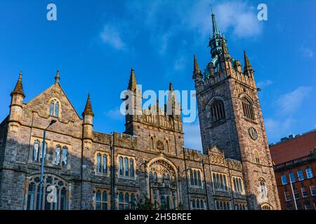 Belfast,Northern Ireland,United Kingdom - September 2, 2021: The exterior of the Memorial Church Stock Photo