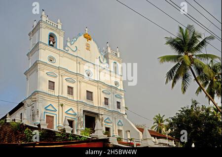 06 11 209 Holy Magi Church Reis Magos Church near Reis magos fort on the bank of river mandovi.Goa India Stock Photo