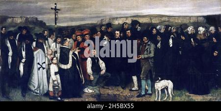 Gustave Courbet (1819-1877) 'Burial at Ornans', oil on canvas, 1849/50 Stock Photo