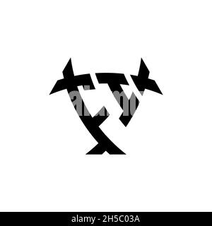 FI Monogram logo letter with triangle shield and circle shape style design on isolated background. Triangle monogram logo, shield monogram logo, trian Stock Vector