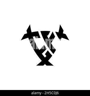 EF Monogram logo letter with triangle shield and circle shape style design on isolated background. Triangle monogram logo, shield monogram logo, trian Stock Vector