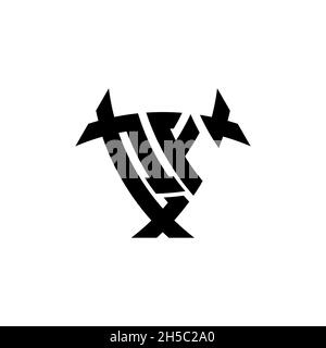 QF Monogram logo letter with triangle shield and circle shape style design on isolated background. Triangle monogram logo, shield monogram logo, trian Stock Vector