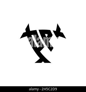 PP Monogram logo letter with triangle shield and circle shape style design on isolated background. Triangle monogram logo, shield monogram logo, trian Stock Vector