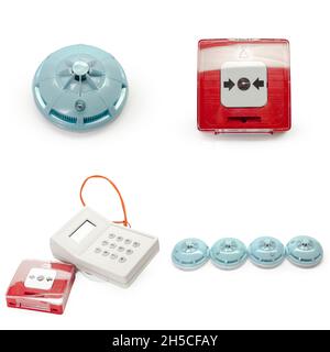 alarm system home isolated on white Stock Photo