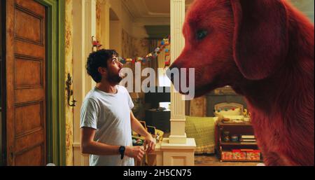 CLIFFORD THE BIG RED DOG, from left: Jack Whitehall, Darby Camp ...