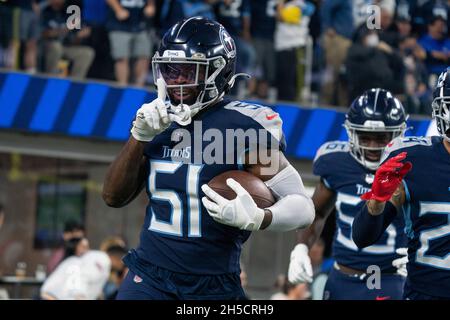 Tennessee Titans linebacker David Long Jr. (51) pictured after an NFL  football game against the Washington Commanders, Sunday, October 9, 2022 in  Landover. (AP Photo/Daniel Kucin Jr Stock Photo - Alamy