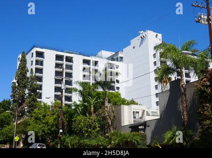 Los Angeles, California, USA 12th September 2021 A general view of atmosphere of The London Hotel West Hollywood at 1020 N San Vicente Blvd where Kim Kardashian, One Direction, Oprah Winfrey and Chris Pratt have stayed on September 12, 2021 in Los Angeles, California, USA. Photo by Barry King/Alamy Stock Photo Stock Photo