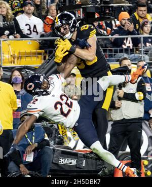 Chicago Bears cornerback Kindle Vildor (22) lines up against the Cincinnati  Bengals during an NFL football game Sunday, Sept. 19, 2021, in Chicago. The  Bears won 20-17. (Jeff Haynes/AP Images for Panini