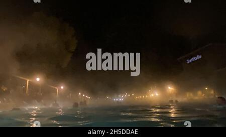 Glenwood Hot Springs - the worlds Largest mineral hot spring pool Stock Photo