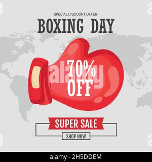 Boxing day clearance poster Stock Vector