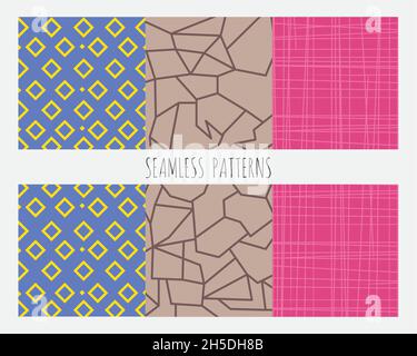 textures backgrounds three colors Stock Vector