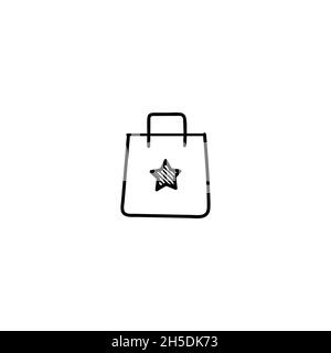 Modern Flat Christmas Icons for Design Projects - Black and White Illustrations, Vector. Christmas icon illustration vector symbol. Stock Vector