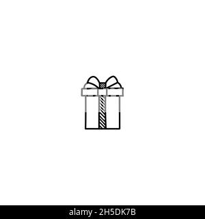 Modern Flat Christmas Icons for Design Projects - Black and White Illustrations, Vector. Christmas icon illustration vector symbol. Stock Vector