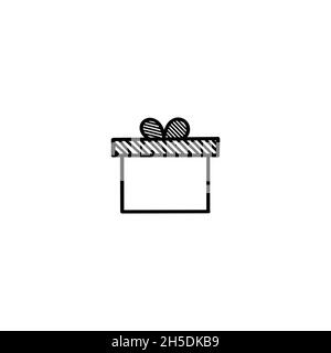 Modern Flat Christmas Icons for Design Projects - Black and White Illustrations, Vector. Christmas icon illustration vector symbol. Stock Vector