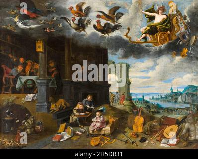 The Children of the Planet Mercury, painting by Jan Brueghel the Younger, circa 1645 Stock Photo