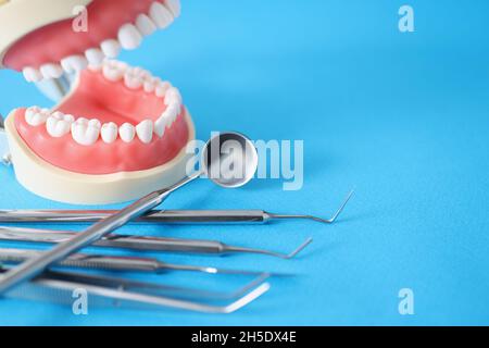 Dentist Tools Instrument Heath False Teeth Photo Background And