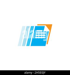 vector design. Logo created from file with fast effect. Stock Vector