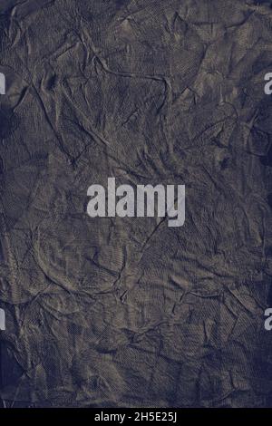 Textured handmade dark textile background with mesh and paper base. Vertical background handmade for design Stock Photo