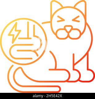 Pet IBD gradient linear vector icon Stock Vector