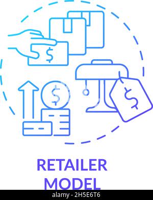 Value proposition blue gradient concept icon Stock Vector Image & Art ...