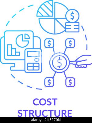 Revenue model blue gradient concept icon Stock Vector Image & Art - Alamy