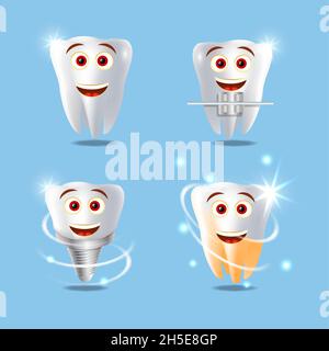 Professional dental services vector concept isolated illustration Stock Vector