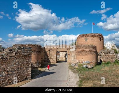 Iznik City Walls in the Province of Bursa, Turkey Stock Photo