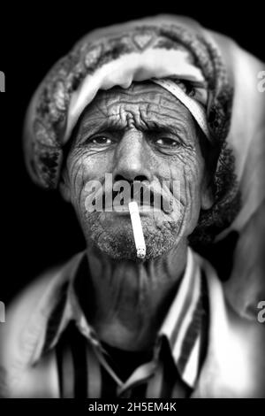 Portrait, Kairouan, Tunisia Stock Photo