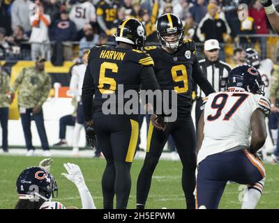 Pittsburgh Steelers punter Pressley Harvin III (6) warms up before an NFL  football game, Monday, November 8, 2021 in Pittsburgh. (AP Photo/Matt  Durisko Stock Photo - Alamy