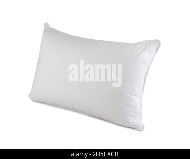close up of white pillow isolated on white background Stock Photo