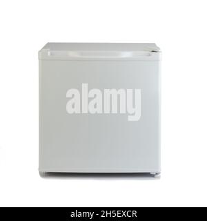 white small refrigerator isolated on white background Stock Photo