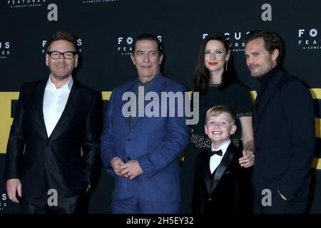 LOS ANGELES - NOV 8:  Kenneth Branagh, Ciara?n Hinds, Caitriona Balfe, Jude Hill, Jamie Dornan at the Belfast Premiere at Academy Museum of Motion Pictures on November 8, 2021 in Los Angeles, CA Stock Photo