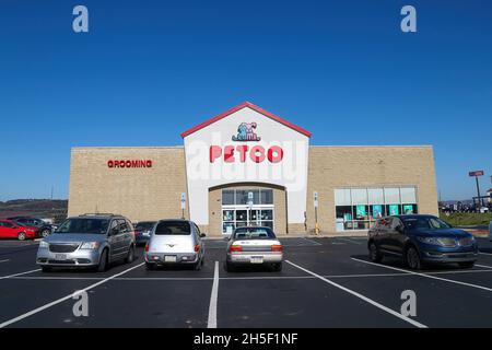 Bloomsburg, United States. 07th Nov, 2021. Cars are paked at Petco store in Bloomsburg, Pennsylvania. (Photo by Paul Weaver/SOPA Images/Sipa USA) Credit: Sipa USA/Alamy Live News Stock Photo