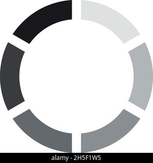 Round diagram sign. Circular loader. Waiting symbol Stock Vector