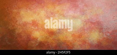 red, orange e yellow artistic watercolor background Stock Photo