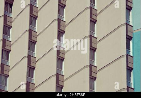 tower block windows Stock Photo