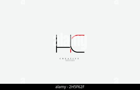 Alphabet letters Initials Monogram logo HC CH H C Stock Vector