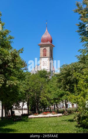 Maria Weissenstein, famous pilgrimage site in South Tyrol, Italy Stock Photo
