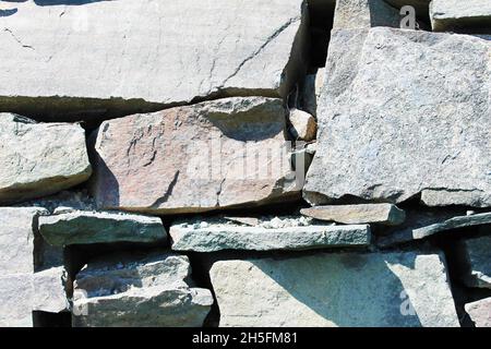 Close-up of a rock wall. Stock Photo