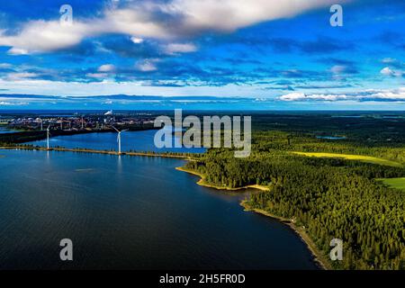 Finnland aus der Luft Stock Photo