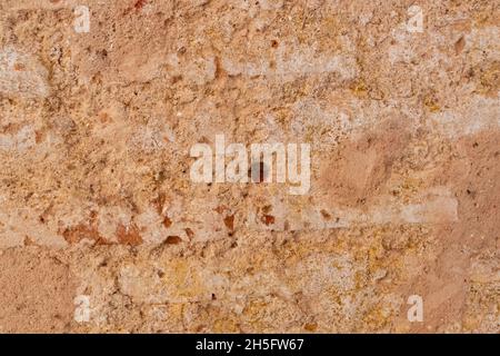 wall of executions by firing squad with bullet marks, used in spanish civil war Stock Photo