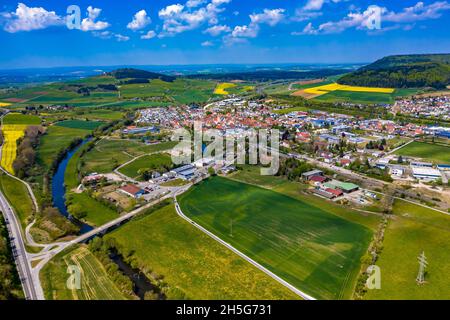 Geisingen Luftbild | Die Stadt Geisingen aus der Luft Stock Photo