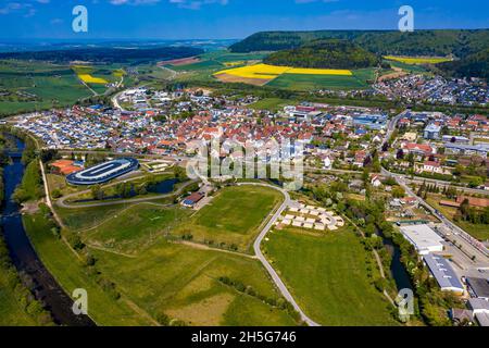 Geisingen Luftbild | Die Stadt Geisingen aus der Luft Stock Photo