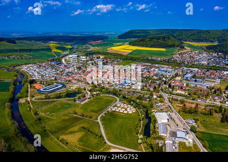 Geisingen Luftbild | Die Stadt Geisingen aus der Luft Stock Photo