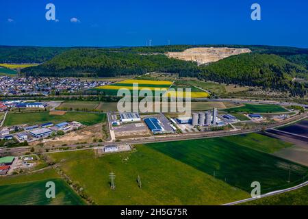 Geisingen Luftbild | Die Stadt Geisingen aus der Luft Stock Photo