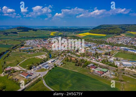 Geisingen Luftbild | Die Stadt Geisingen aus der Luft Stock Photo