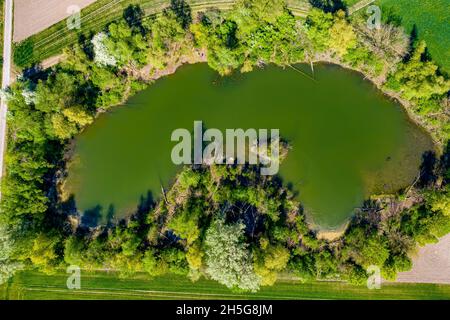 Die Donau aus der Luft | River Donau in Germany from above Stock Photo