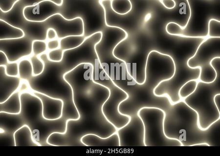 cute lightings lights in the cracked water digital graphics texture background illustration Stock Photo