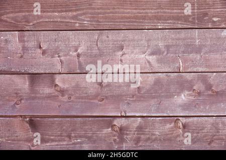 Old wooden boards, wood wall. Brown painted panels texture for background Stock Photo